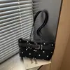 Bolso de Moda con Hebilla y Lunares para Mujer 2026 Nuevo de Moda Bolso de Hombro Único Bolso de Axila Bolso de Mano Casual para Viaje Transfronterizo