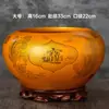 Adornos de Cornucopia Cerámica Jingdezhen Sala de Estar Entrada Acuario Decoración para Atraer Riqueza y Tesoro, Regalos de Inauguración de Casa y Apertura