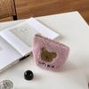 Sanze/Amazon Fornecimento Transfronteiriço Urso de Pelúcia Bolsa de Cosméticos Bolsa de Armazenamento Portátil Porta-moedas