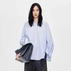 Jn*Por2026 Primavera Nova Roupa Feminina Gola Redonda Suéter Manga Longa Solto e Confortável Top de Algodão Camisa Casual Feminina