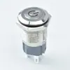 Botón metálico de alta corriente 10A autoblocante alta potencia impermeable alimentación 16mm certificación IP67 impermeable