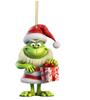 Decoração de Natal Nova da Amazon Transfronteiriça Série Grinch Pingente para Árvore de Natal Acrílico Pingente para Carro