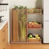 Estante de Almacenamiento de Verduras para Piso de Casa Cocina Cesta de Almacenamiento de Cebolleta Jengibre Ajo Balcón Pasillo Cesta de Almacenamiento de Frutas y Verduras Camote