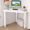 Mesa de estudo de canto para quarto, mesa de canto curva, mesa para computador de mesa, mesa de escritório modular moderna