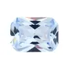 Huagang Gem 104# Cristal Sintético Afilado Piedra Suelta Wholesale Cristal Afilado Artificial Gema Azul Claro Anillo de Fondo Afilado Forma Especial
