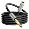 Cabo de Áudio Grande de Dois Núcleos 6,5mm Personalizado Cabo de Extensão Macho para Fêmea Mixer Amplificador Microfone Cabo de Conexão 6,35mm