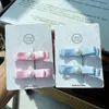 Presilha de Pato Doce e Fofa Estilo Coreano com Laço Grampo de Cabelo Grampo para Franja Lateral Acessório de Cabelo