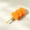Presilha de Cabelo Tanghulu de Frutas Espetadas Criativa Personalidade Divertida Presilha Única Foto de Viagem Versátil Adorável Acessório de Cabeça Atacado
