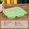 Caja desechable multicompartimento para comida rápida, lonchera de cuatro compartimentos con tapa y hebilla hermética, para llevar, embalaje, lonchera en stock, venta al por mayor