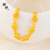 Esperando con ansias el Nuevo Pulsera Ji Carácter Dorado Arena Estilo Chino, una Pulsera Personalizada con Significado Auspicioso, Tranquilidad y Buena Suerte, Pulsera Versátil y Auspiciosa para Mujeres