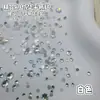 Strass Coloridos Brilhantes de Corte Imitação Swarovski com Fundo Plano Strass para Nail Art Misturados Strass Redondos Pequenos com Fundo Plano K9 Premium Decorações Misturadas