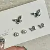 Moda y Lujo, Set de Aretes de Mariposa con Perla y Incrustaciones de Diamantes Ultrabrillantes, Pendientes Exquisitos para Mujer, Aretes de Alta Gama
