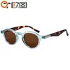 Nuevas Gafas de Sol Retro Casual Simples con Montura Redonda Cruzada Europea y Americana Unisex para Exteriores Disparo Callejero Gafas de Sol T22117