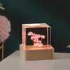 Nova Bola de Cristal de Dente-de-leão Transfronteiriça Luminosa Luz Noturna Flor Eterna Ornamento Decorativo Decoração de Mesa Presente de Aniversário