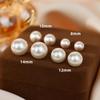 Aretes franceses retro de perlas Shijia de alta gama, lujo ligero, nicho, nueva moda 2022, aretes grandes redondos para mujer en verano