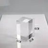 Pilar Quadrado Transparente de Acrílico Base de Cristal Modelo de Brinquedo Suporte de Exibição Cosméticos Joias Ornamentos Antiguidades Base de Porcelana