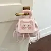 Estilo coreano casual viagem deslocamento temperamento xadrez fofo verão feminino nicho mochila novo 2026 rosa