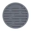 Posavasos de Silicona Rayado, Redondo 10cm Almohadilla Aislante de Calor, Posavasos de Té Drenante, Alfombrilla de Café para Hotel y Hogar, Estante de Almacenamiento