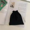 [En stock] 07212 Bolsa organizadora de almacenamiento simple japonesa pequeña fresca con cordón bolsa con cordón bolsa de regalo para té pura