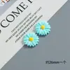 Acessórios de Resina Flor Margarida Colorida Pequena DIY Cola de Creme Capa de Celular Ímã de Geladeira Furo Fivela de Sapato Acessórios para Cabelo
