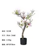 Árvore de Magnólia Artificial em Estilo Nórdico, Planta Artificial Verde, Flor de Magnólia Realista, Nova Decoração para Sala de Estar e Pousada em Estilo Chinês