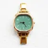 Reloj de Pulsera Modular Italiano para Mujer, Reloj de Cuarzo Dorado Cuadrado Pequeño, Esfera Multicolor, Reloj Versátil DIY