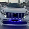 Adequado para Modelos Prado 14-17 com Barras Pequenas Galvanizadas Iluminadas, Requer Combinação com o Contorno de Omã
