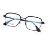 Armazones Retro de Titanio Puro para Gafas de Hombre, Armazones Cuadrados Personalizados para Cejas, Armazones Ópticos Terminados para Miopía, Venta al por Mayor para Mujeres