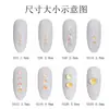 Accesorios para Uñas con Diamantes Redondos Pequeños de Fondo Plano Ilusión de Aurora Clara de Hielo Pedrería de Vidrio Diamante Suelto Ss4 Accesorios de Diamante Abanico Rey