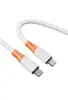 Cabo de Dados de Silicone Líquido de 60W para Carregamento Rápido Adequado para Celulares Apple, Huawei e Android Tipo-C para Carregamento Super Rápido