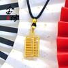 Tienda de oro mismo estilo oro arena antiguo 999 Colgante ábaco Estilo nacional collar femenino accesorios de joyería diy colgante envío gratis al por mayor