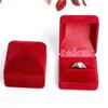 Suministro Directo de Fábrica Caja de Joyería Caja de Embalaje de Joyería Terciopelo Flocado Parte Superior en Arco Caja para Anillos Aretes Pequeño Almacenamiento de Aretes Caja de Belleza