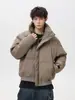 Chaqueta Corta de Algodón Jack para Hombre, Chaqueta Acolchada con Cuello Alto a Prueba de Tres Elementos, Abrigo Básico Grueso de Algodón High Street para Mujer