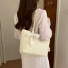 Bolsa Tote Casual Texturizada Simples Estilo Novo Verão 2026 Transfronteiriça Moda Bolsa de Grande Capacidade Bolsa de Ombro Feminina