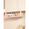 Estante de Almacenamiento para Cocina de Colgar Capa por Capa Cesta Colgante Integrado en Puerta de Gabinete Estante para Colgar Debajo del Gabinete Almacenamiento Debajo del Gabinete Estante Colgante para Uso Doméstico