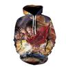 Amazon AliExpress 2019 nuevo suéter 3D estampado una pieza Luffy talla grande sudadera con capucha