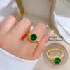 [Galvanoplastia de ouro real] Design Europeu e Americano ins Wind Geometry Diamond Ball Ring Anel Aberto de Vento Frio para Mulheres