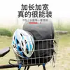 Canasta Trasera para Bicicleta de Montaña Portaequipaje Trasero Canasta de Almacenamiento Canasta Plegable Trasera para Bicicleta Canasta Marco Azul Canasta de Almacenamiento