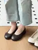 Mollykiki cuadros retro lazo plano mujer otoño nuevo punta redonda poco profundos versátiles suela blanda zapatillas de ballet
