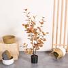 Planta Verde Simulada en Maceta Estilo Escandinavo Árbol de Eucalipto Grande Adornos de Planta Falsa Decoración de Interiores Árbol de Hoja de Dinero Bonsái