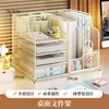 Suporte para documentos para mesa de escritório, organizador de arquivos para mesa, prateleira multicamadas de grande capacidade com porta-canetas para organizar documentos