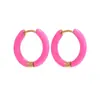 Pendientes de Verano Coloridos Dopamina Sencillos de Venta Caliente Transfronterizos para Niñas, Accesorios de Pendientes de Lujo Ligero de Gama Alta al por Mayor