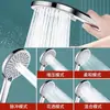 Chuveiro de Painel Grande com Chuveiro de Chuva Pressurizado, Cinco Velocidades de Alto Fluxo de Água, Chuveiro Aquecedor de Água para Banheiro