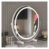 Espejo de Maquillaje de Lujo Ligero de Escritorio con Luz LED Inteligente para el Hogar Espejo de Belleza Escritorio de Dormitorio Tocador Alto