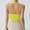 Top Esportivo com Alça de Borboleta Nude para Peito Feminino, Top de Alça à Prova de Impacto para Yoga, Colete de Pilates, Fitness, Roupa Íntima