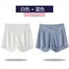 2026 Nuevos Pantalones Cortos de Seguridad para Maternidad, Sueltos y No Ceñidos, Pantalones Cortos de Seda Helada Antiexposición, Pantalones Finos de Verano para Casa
