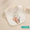 Babeiro Impermeável em Forma de U, Resistente à Água, Absorvente, Não Molha, Gaze para Bebê, Algodão Puro, Babador Classe A, Babador Infantil para Comer