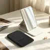 Espejo de maquillaje plegable, espejo de maquillaje portátil de mano, espejo de tocador plegable simple para escritorios de estudiantes en dormitorios