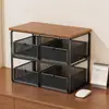 Elevador para cafetera estante de almacenamiento de escritorio estación de trabajo cesta de almacenamiento para despensa aparador estante de varios niveles portadías de té