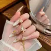 Estilo europeo y americano, sutilmente incrustado con circonita cúbica, pulsera versátil para mujer, lujo ligero, diseño de nicho con un toque de alta gama, ajustable y extensible, al por mayor